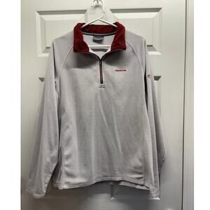 Craghoppers Men's Size XL Light Gray Fleece Quarter Zip Pullover Sweater